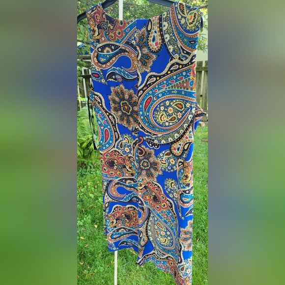 Tommy Hilfiger Sleeveless Paisley Midi Dress - Picture 3 of 7